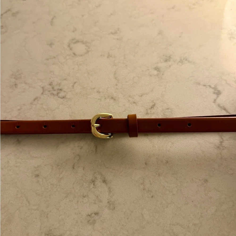 J.Crew Skinny Italian Leather Belt - Picture 2 of 5
